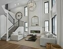 Living room in a home by Kimberley Homes in Kelowna, British Columbia.