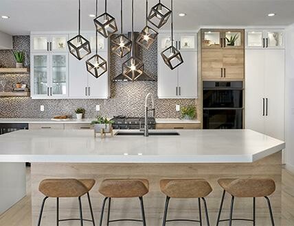 Kitchen in a home by Kimberley Homes in Kelowna, British Columbia. 