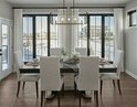 Dining room in a home by Kimberley Homes in Kelowna, British Columbia. 