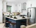 Kitchen in a home by Carrington Homes in Kelowna, British Columbia. 