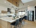 Kitchen in a home by Carrington Homes in Lone Pine Estates in Kelowna, British Columbia. 