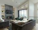 Living room in a home by Carrington Homes in Lone Pine Estates in Kelowna, British Columbia. 