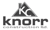 Corey Knorr Construction logo, preferred homebuilder in Lone Pine Estates in Kelowna, British Columbia.